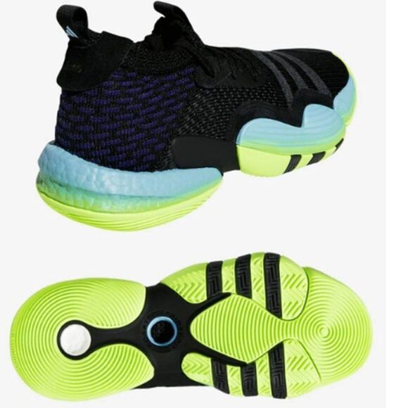 Amazon.com | adidas Trae Young 2.0 Basketball Shoes Men Adidas Men\'s Boost Trae Young 2.0 Basketball Shoes Sports Black Green  Size 11